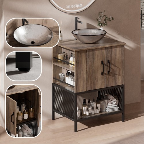 Inch bathroom vanity single - 24,